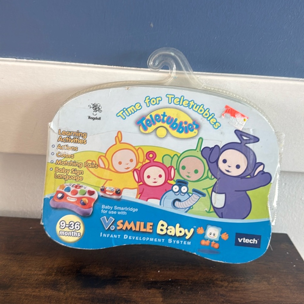 Teletubbies Time for Teletubbies Vtech V.Smile Baby Game Cartridge Learning New